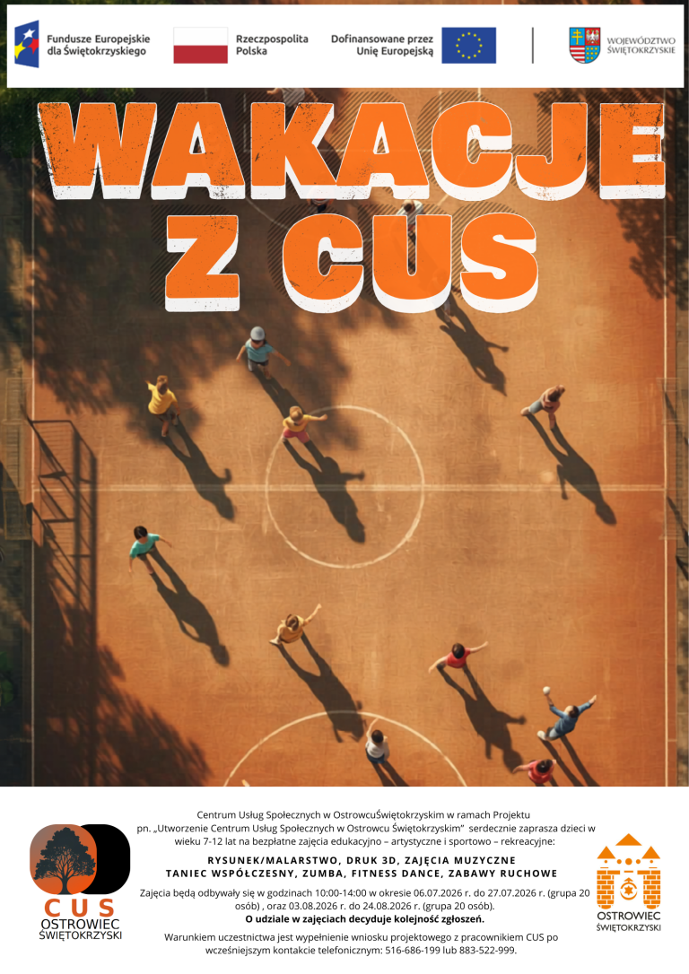 Plakat Wakacji z CUS